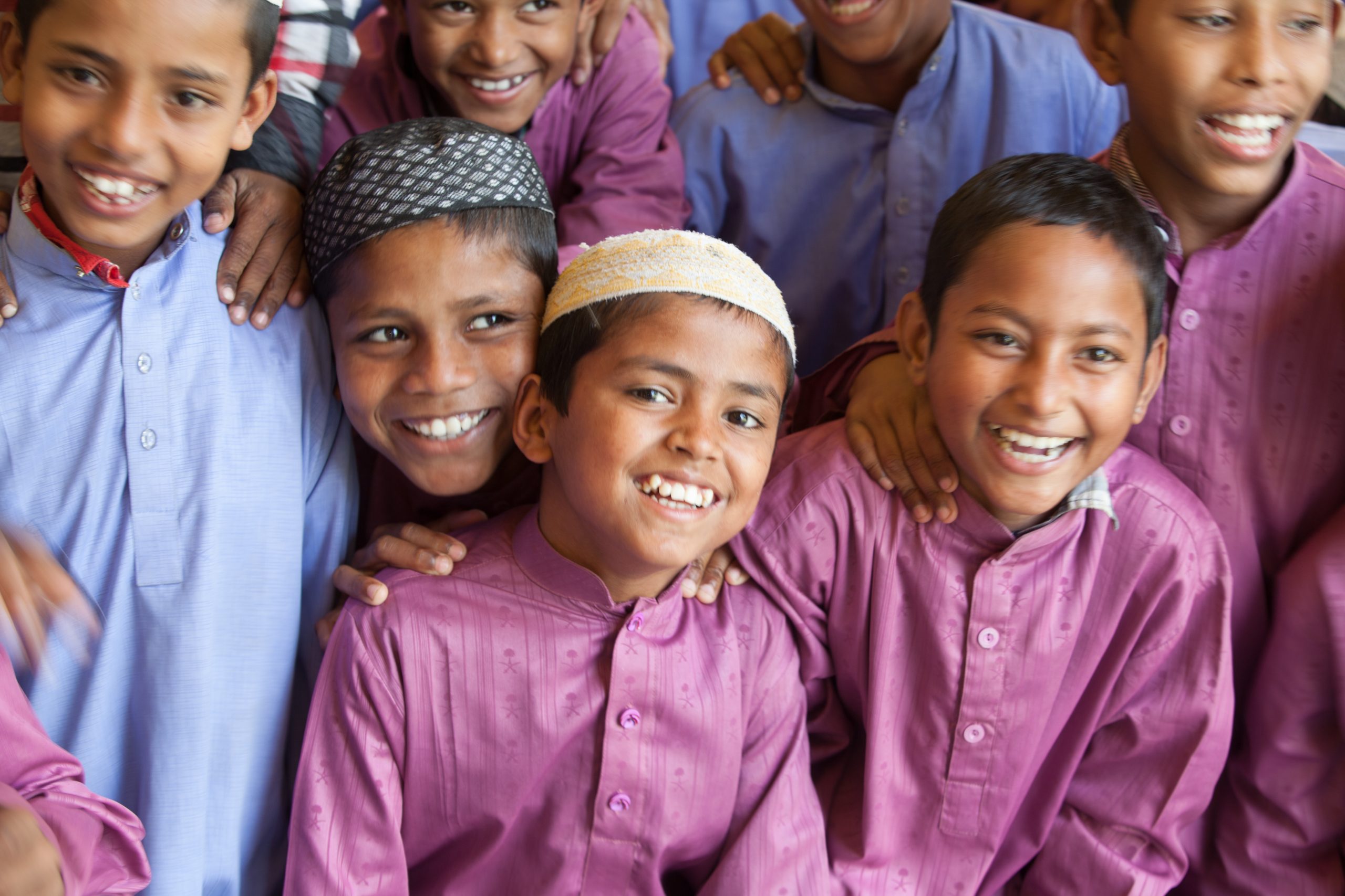 Children supported by Hope and Prosperity smiling together