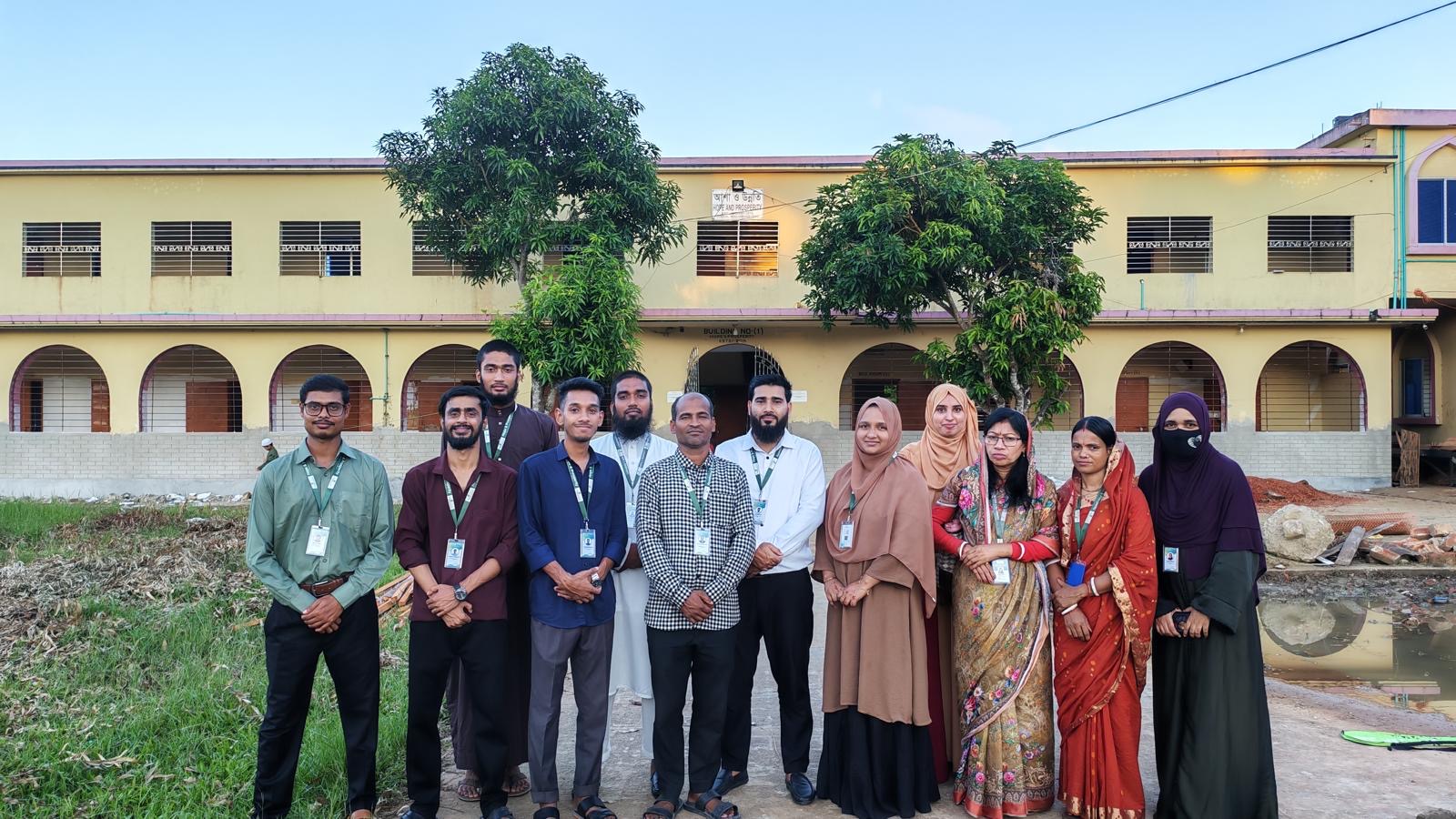Hope and Prosperity Bangladesh team outside the children's home in Moulvibazar
